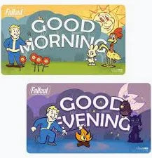 Fallout Double sided playmat by Ultra Pro Good Evening, Good Night