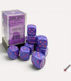 Chessex 16mm Speckled 12 Count D6 Dice Block - Pick Your Color