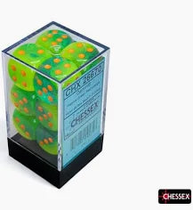 Chessex 16mm 12 Count D6 Dice Block - Pick Your Color