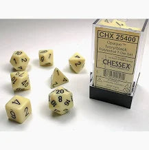 Chessex Standard Opaque 7-Dice Set