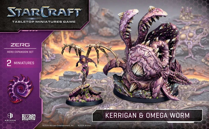 Kerrigan And Omega Worm Starcraft Tabletop